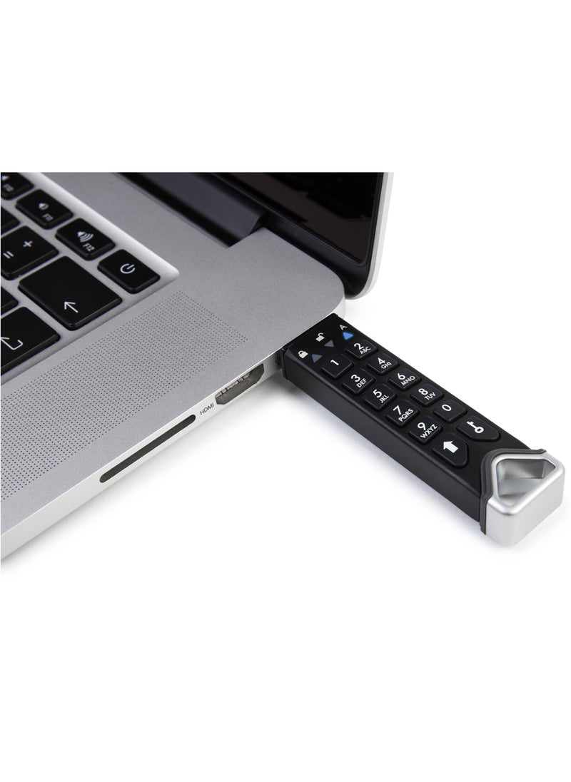 iStorage - iStorage datAshur PRO2 16 GB | Secure Flash Drive | FIPS 140-2 Level 3 Certified | Password protected | Dust/Water-Resistant - Image 1