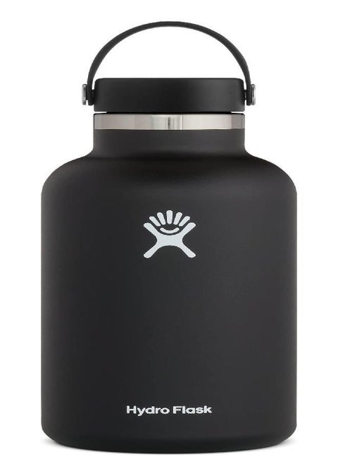 Flask Wide Mouth Bottle With Flex Cap Black 64 Oz