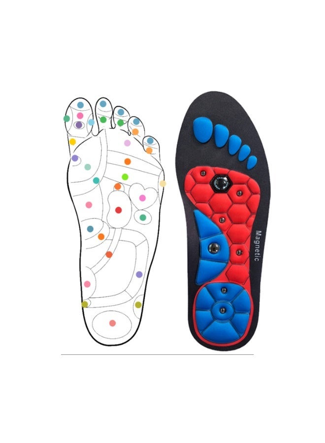 Magnetic Massage Insoles, Massage The Acupuncture Points On The Soles Of The Feet, Relieve Fatigue, With  Arch Support, Foot Therapy Insoles For Men And Women - Image 3