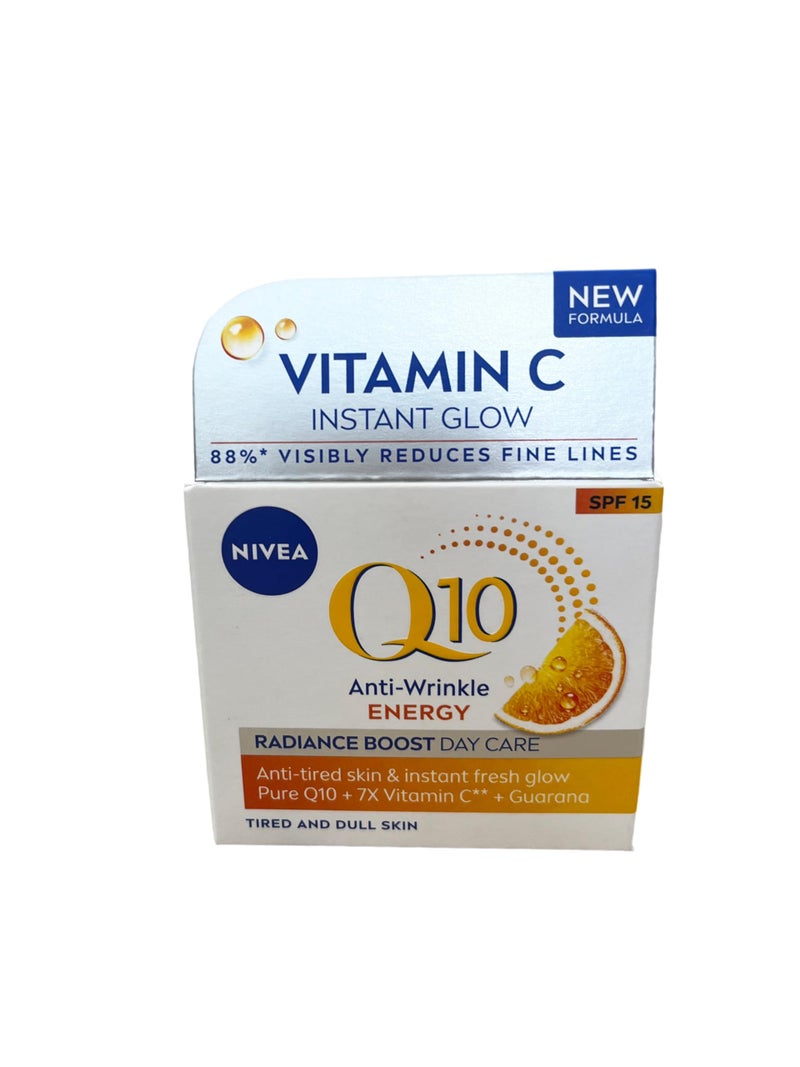 NIVEA Q10 Energy Healthy Glow Face Day Cream (50 ml), Energising Day Cream, Face Cream for Women, Moisturising Cream, Face Cream with Q10, Vitamin C, and Vitamin E - Image 4
