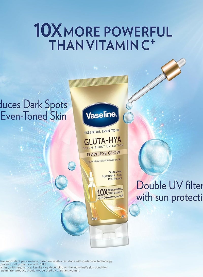 Vaseline Gluta-Hya Serum Burst Lotion (Smooth Radiance / Flawless Glow) Pack of 2 - Image 4