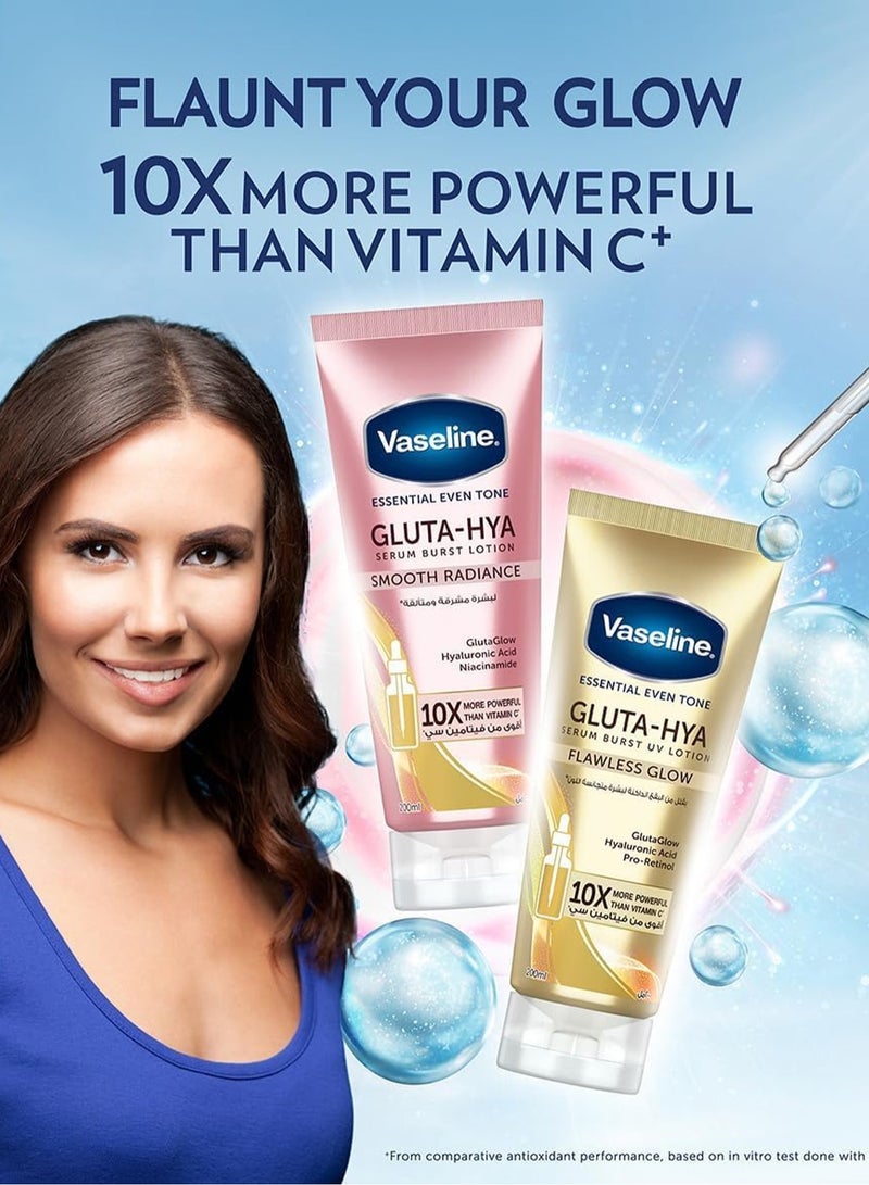Vaseline Gluta-Hya Serum Burst Lotion (Smooth Radiance / Flawless Glow) Pack of 2 - Image 5