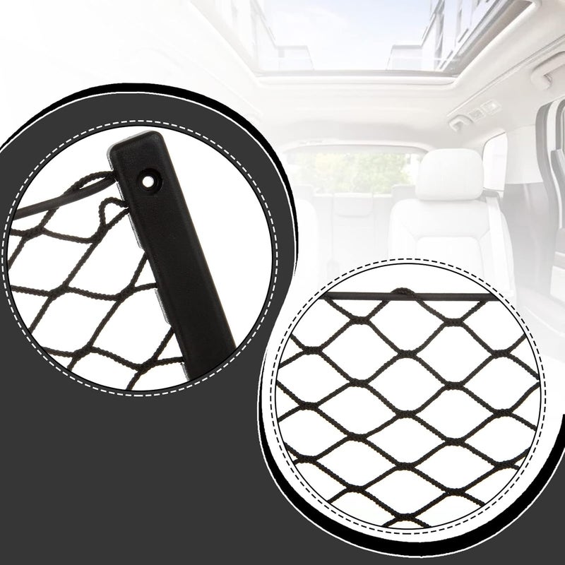 MIVIDE 6 Pack 36x18CM Storage Nets for Campervans, Cargo Nets for Van, Elastic Mesh Car Storage Net, Campervan Storage Net, Trunk Car Storage Solutions Accessories for Phone Storage - Image 3
