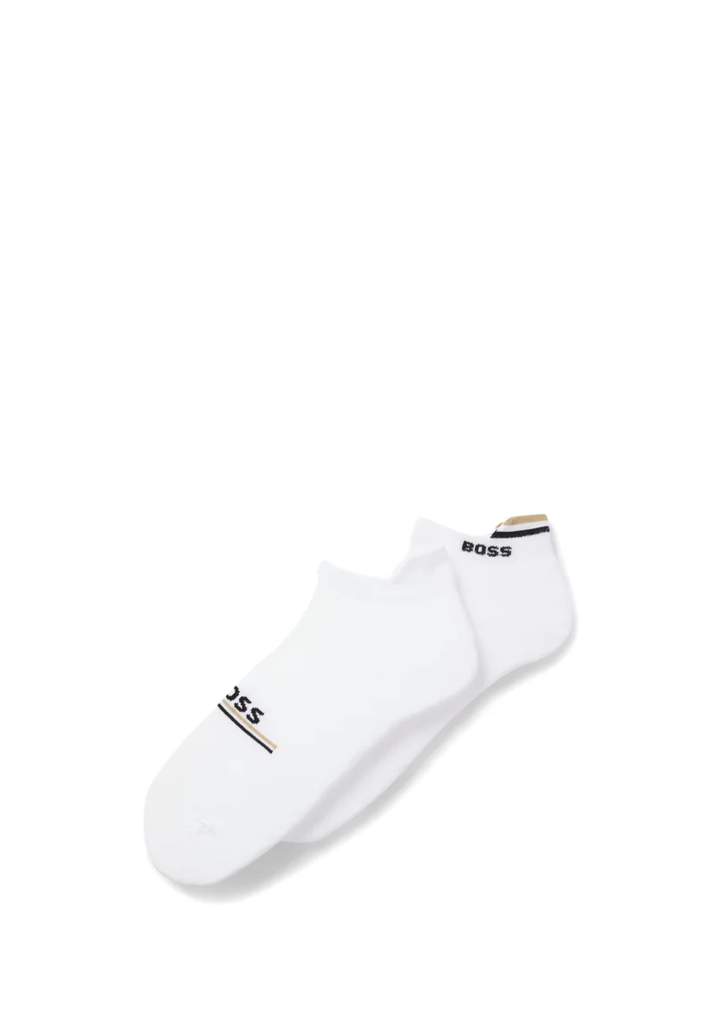 بوس عبوة من جوربين بطول الكاحل بشعارات