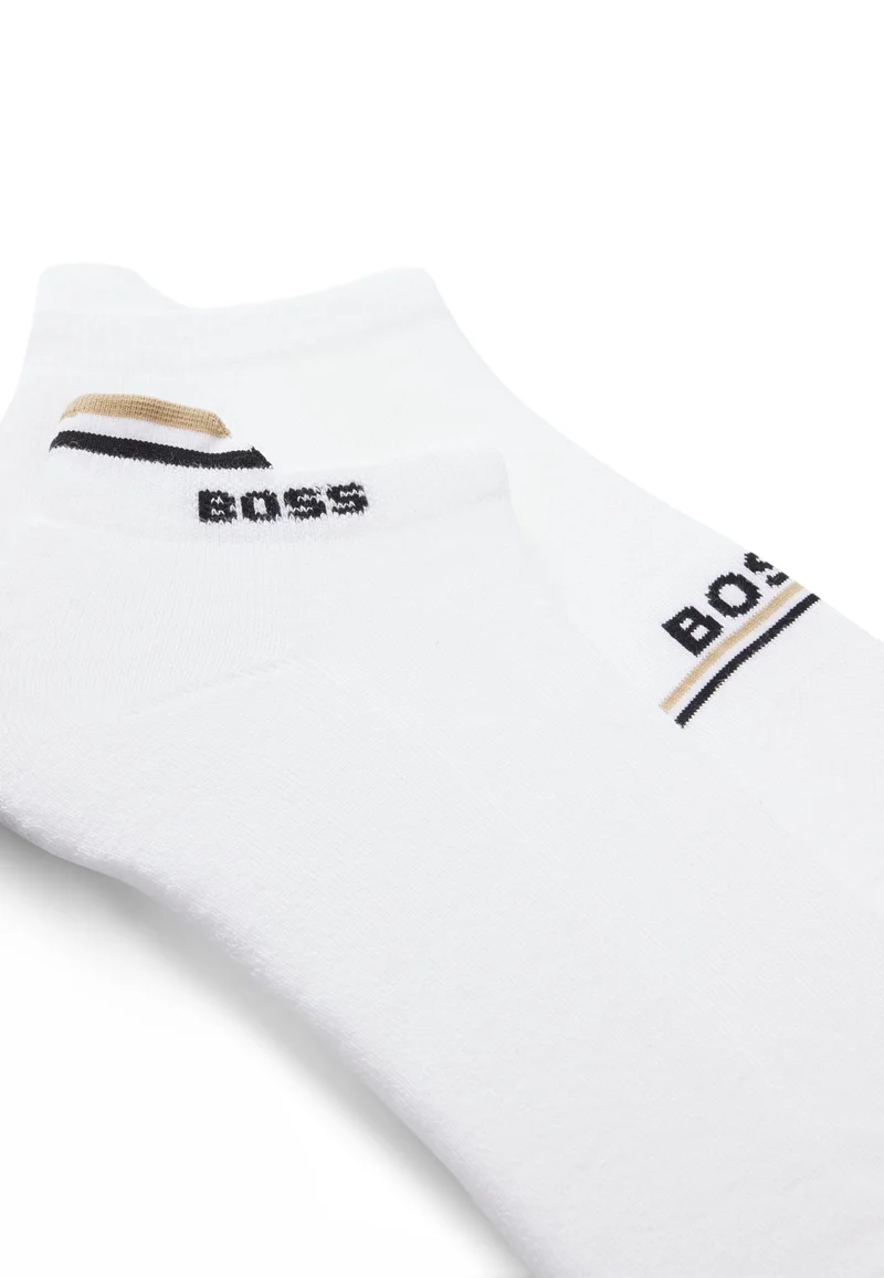 بوس عبوة من جوربين بطول الكاحل بشعارات