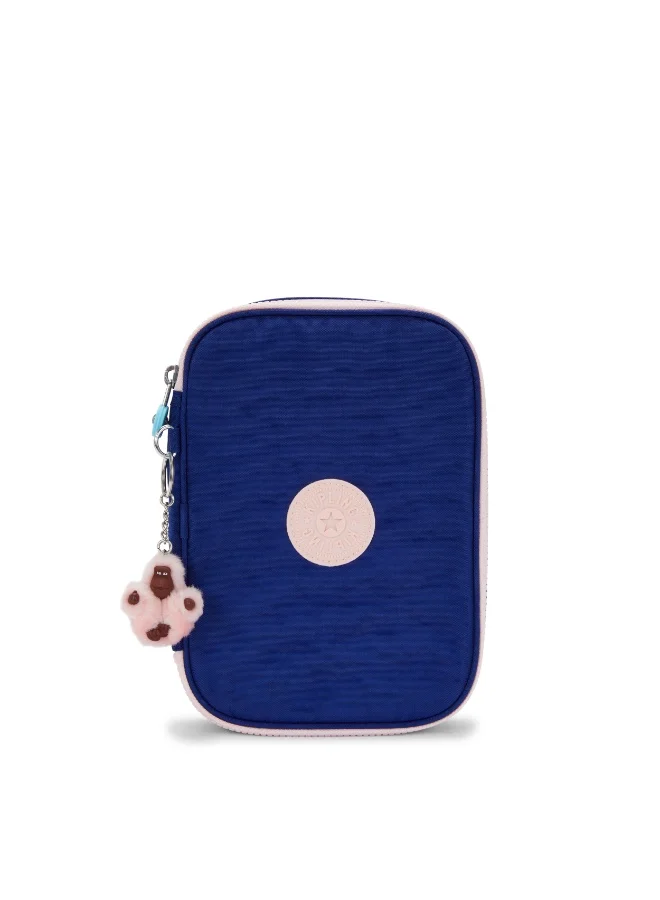 Kipling 100 Pens Large Kids School Pen Case Solar Navy Blue