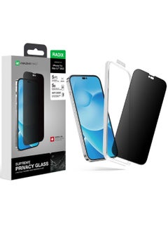 AMAZINGthing Supreme Privacy Screen Protector for iPhone 14 Pro Max Tempered Glass with Easy Install Tray - 28 Degree Full Cover  - Image 1