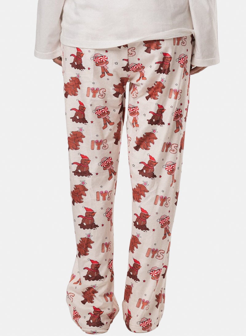 In Your Shoe Gingerbread Fluffy Pyjama Pants - Image 5