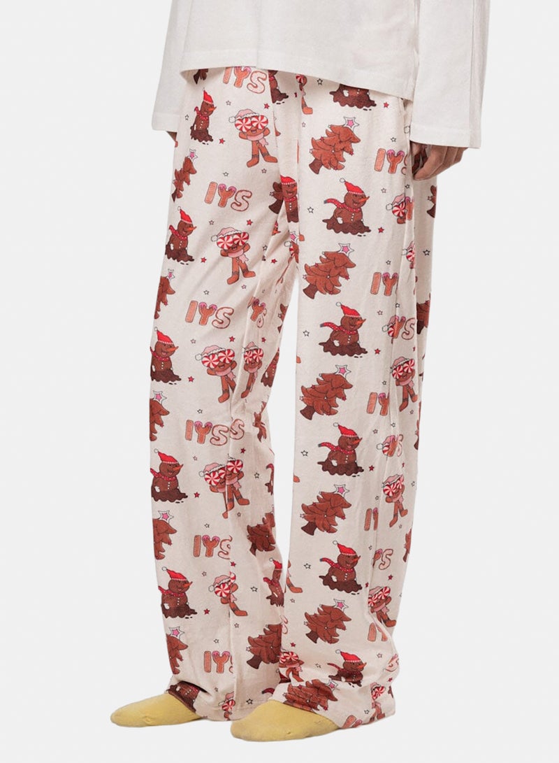 In Your Shoe Gingerbread Fluffy Pyjama Pants - Image 1