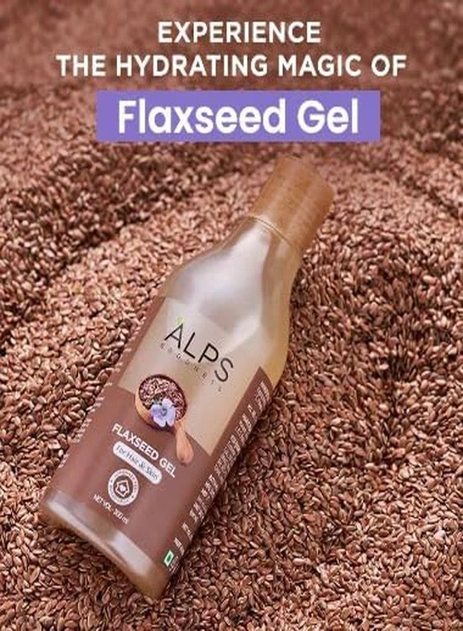 الخير جبال الألب جل بذور الكتان من ألبس جودنس (300 مل) | للشعر والبشرة | للتحكم في التجعد | تنعيم | غني بالرطوبة | شعر طويل ناعم - Image 4