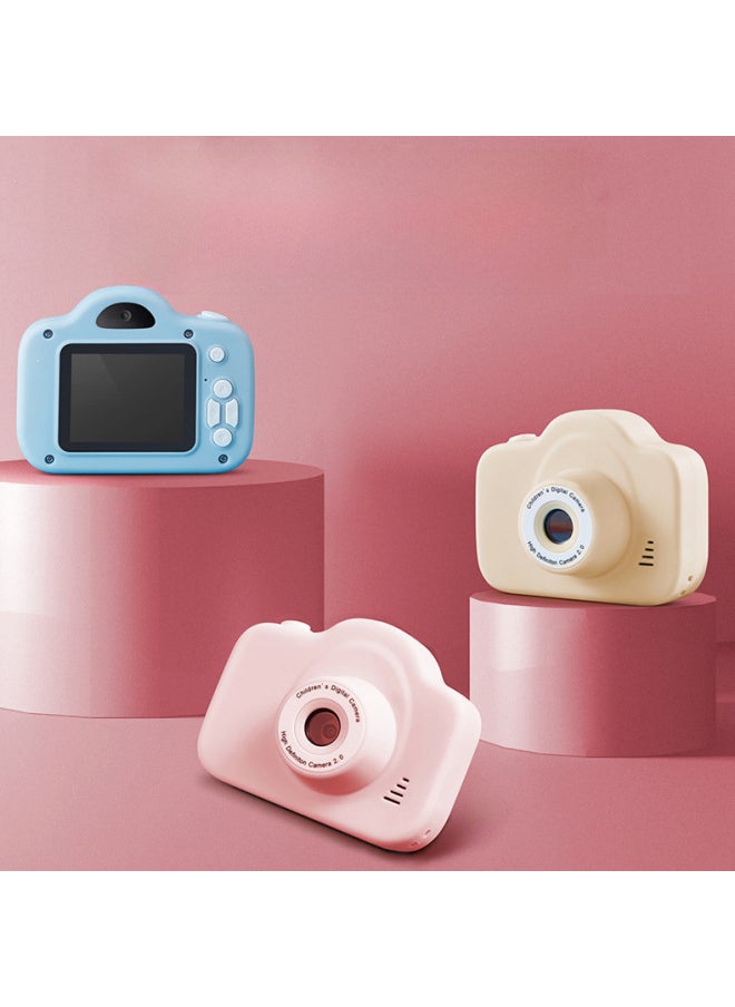 A3 Children's Camera Cartoon Digital Camera Children's Handheld Video Camera Sports Camera-Color:A3 High List Camera Yellow +32G Memory Card + Card Reader  - Image 1