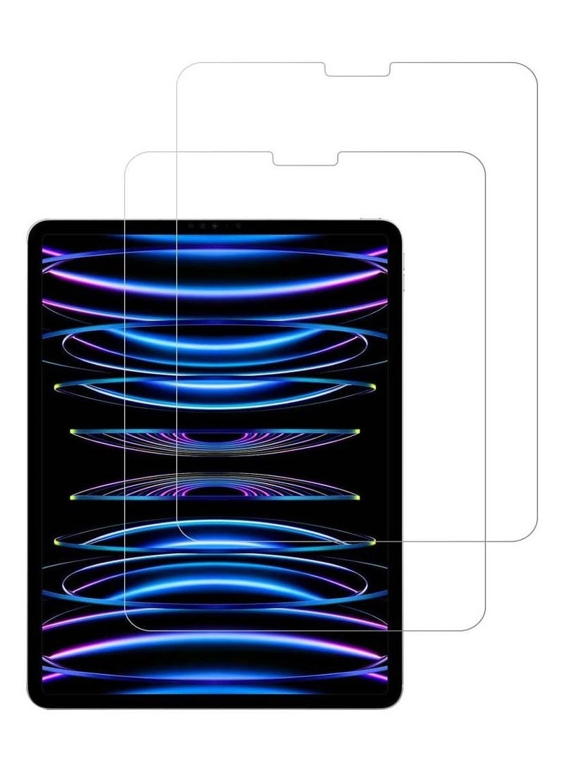 Generic - Screen Protector compatible with Apple iPad Pro 12.9 2022-6th/2021-5th/2020-4th/2020-3rd/ 9H Hardness Tempered Glass Film HD Full Coverage Easy Installation[2-Pack] - Image 1