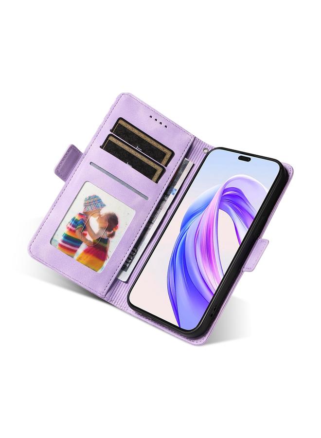 S-TOP Case For Honor X50i 5G / 90 Lite Embossed Rhombus Starry Leather Phone Case - Image 4