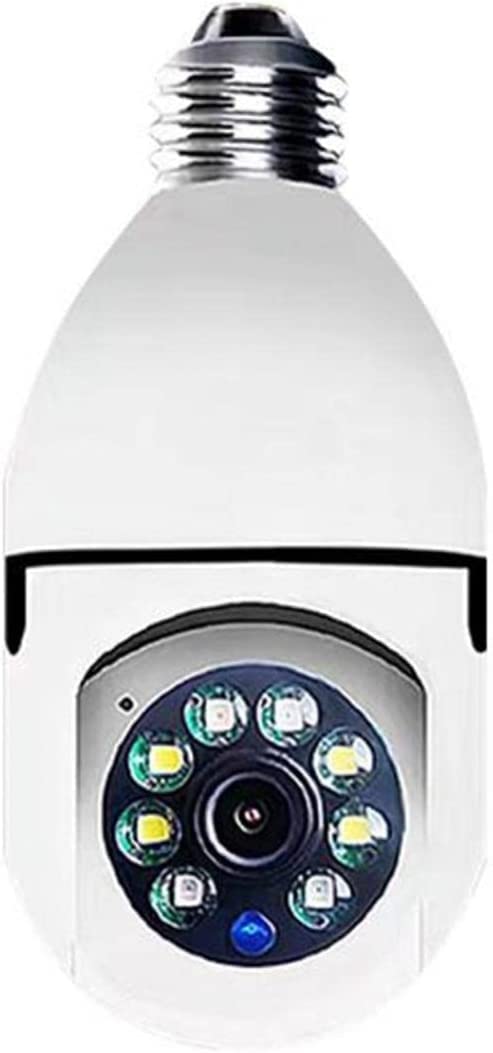 SIOVS WiFi Camera CCTV Camera 1080p Wireless PTZ Bulb V380 Pro Indoor 360 Smart Home Security Camera Light Vision 24x7 Continuous Recording with Motion Sensor LED Lights Auto  - Image 1