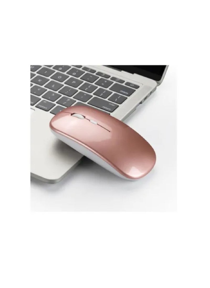 M80 2.4 Ghz Wireless 1600Dpi Three Speed Adjustable Optical Mute Mouse Rose Gold