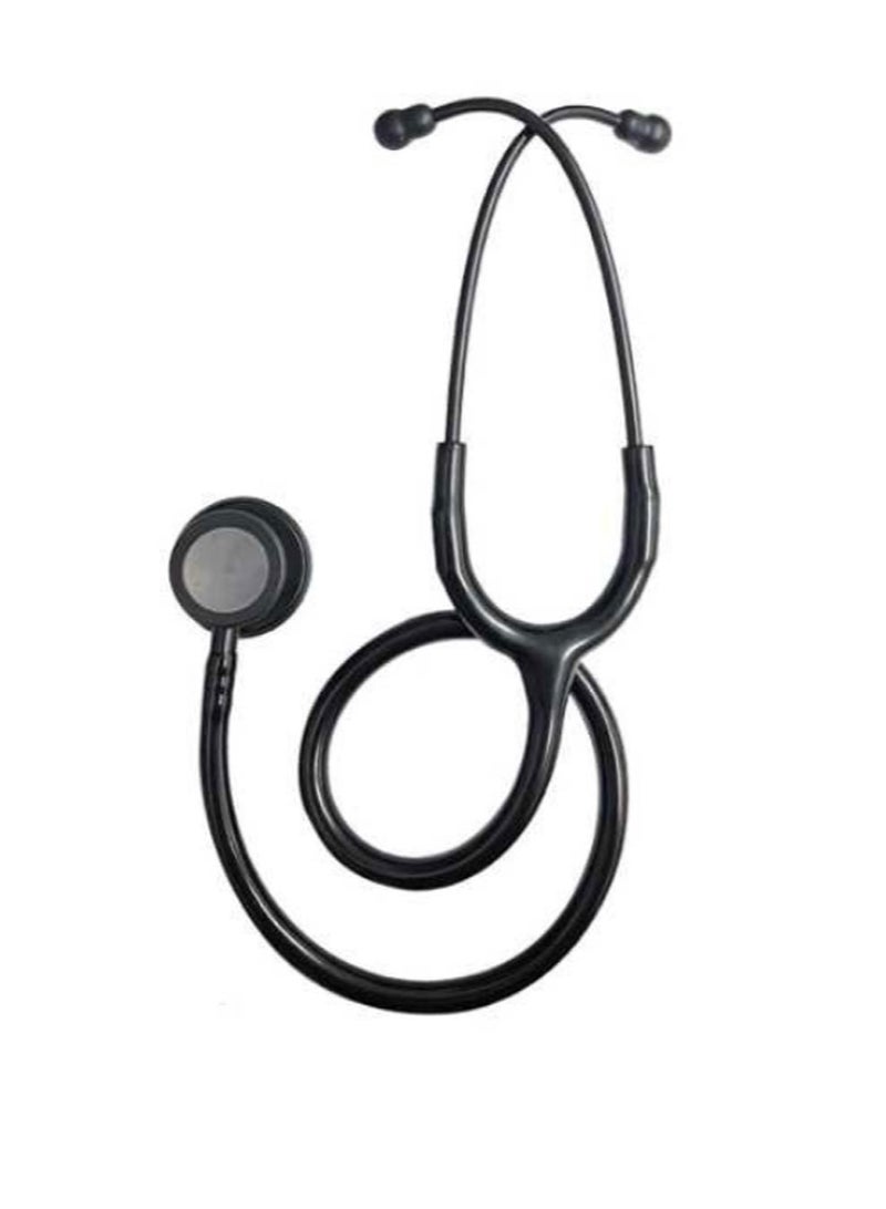 سماعة طبية محمولة للمراقبة، سماعة طبية من الفولاذ المقاوم للصدأ، سماعة طبية بخطاف للأذن، ناقل صوت شفاف، أنبوب أسود - Image 1