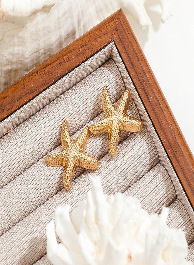 Dcfywl731 Starfish Earrings for Women Beach Accessories Jewelry Seashell Stud Earrings Tropical Vacation Outfits for Women - Image 5