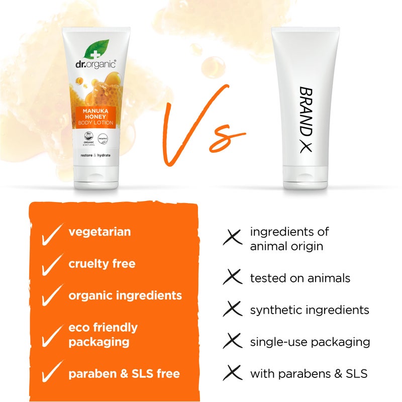 Dr.Organic Natural Organic Manuka Honey Skin Lotion 200ml by Dr. Organic - Image 2