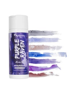 mydentity #mydentity MyRefresh Color Depositing Conditioner, Purple Raven, 6 oz | Temporary Hair Dye | Color Lasts up to 25 washes  - Image 1