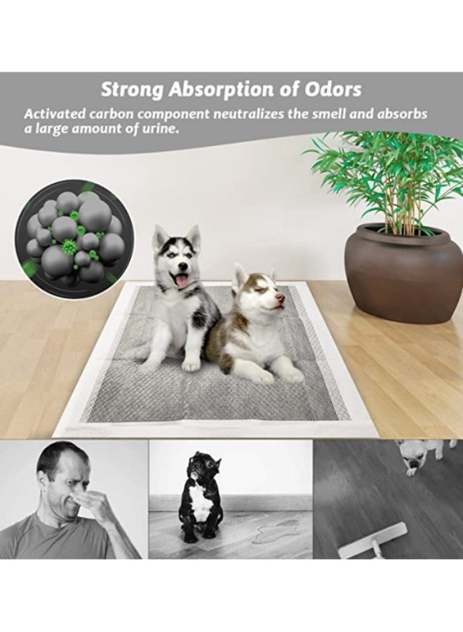 Generic Bamboo Charcoal Dog Urine Pad Charcoal Pads for Dogs Odor-Control Carbon Pee Pads for Dogs Absorbs 5-Layer Leak-Proof Quick Dry Dog Training Pads - Image 2