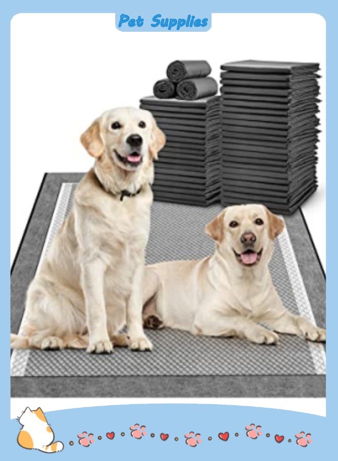 Generic Bamboo Charcoal Dog Urine Pad Charcoal Pads for Dogs Odor-Control Carbon Pee Pads for Dogs Absorbs 5-Layer Leak-Proof Quick Dry Dog Training Pads - Image 1