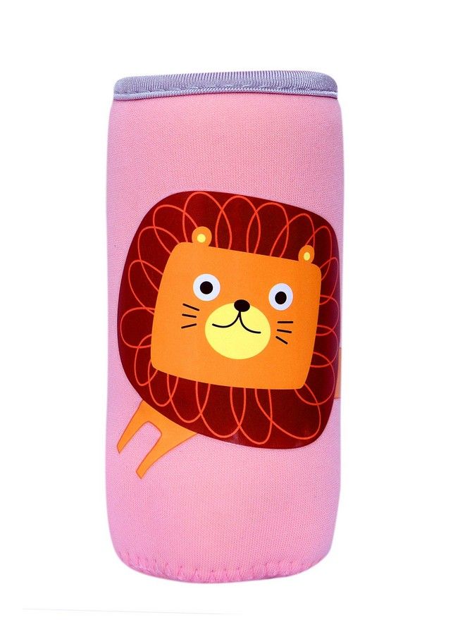 Tinny Tots Adjustable Reusable Stretchable Baby Feeding Bottle Cover Sleeves Cartoon Prints With Holding Strap Suitable For 120Ml 220Ml 240Ml Slim Neck Feeding Milk Water Feeder Bottles(Pack Of 2;Crli) - Image 3
