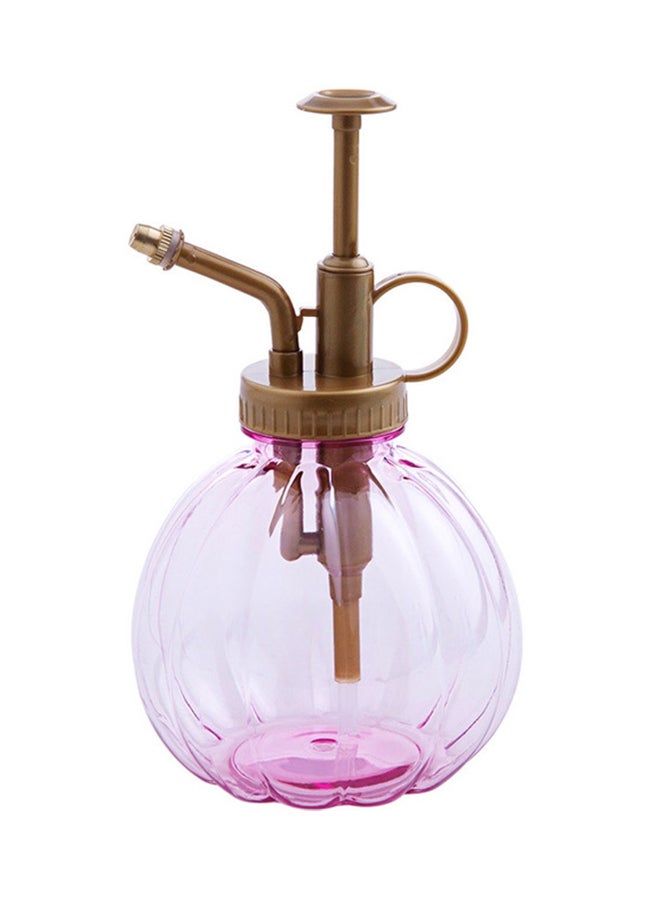Loquat Pumpkin Style Watering Hand Pressure Spray Bottle Pink/Brown 350mm 