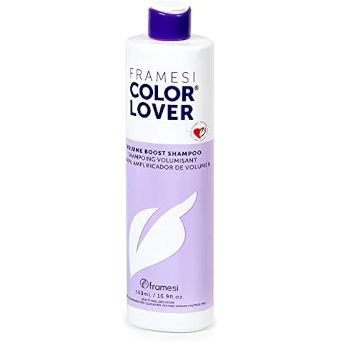 framesi COLOR LOVER VOLUME BOOST SHAMPOO, 16.9 FL OZ, SULFATE FREE SHAMPOO WITH COCONUT OIL AND QUINOA, COLOR TREATED HAIR - Image 1