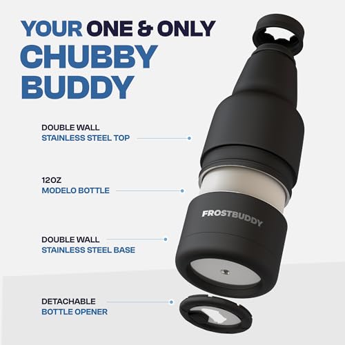 Frost Buddy Chubby Buddy - Mexican Beer Bottle Cooler - Stainless Steel Double Wall Vacuum Insulated compatible with Modelo Beers (Mexico) - Image 3