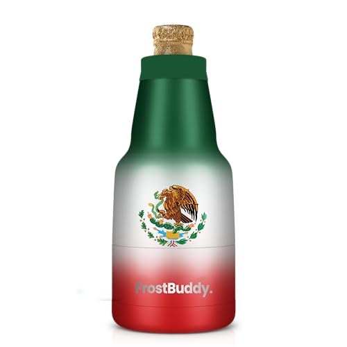Frost Buddy Chubby Buddy - Mexican Beer Bottle Cooler - Stainless Steel Double Wall Vacuum Insulated compatible with Modelo Beers (Mexico) - Image 1