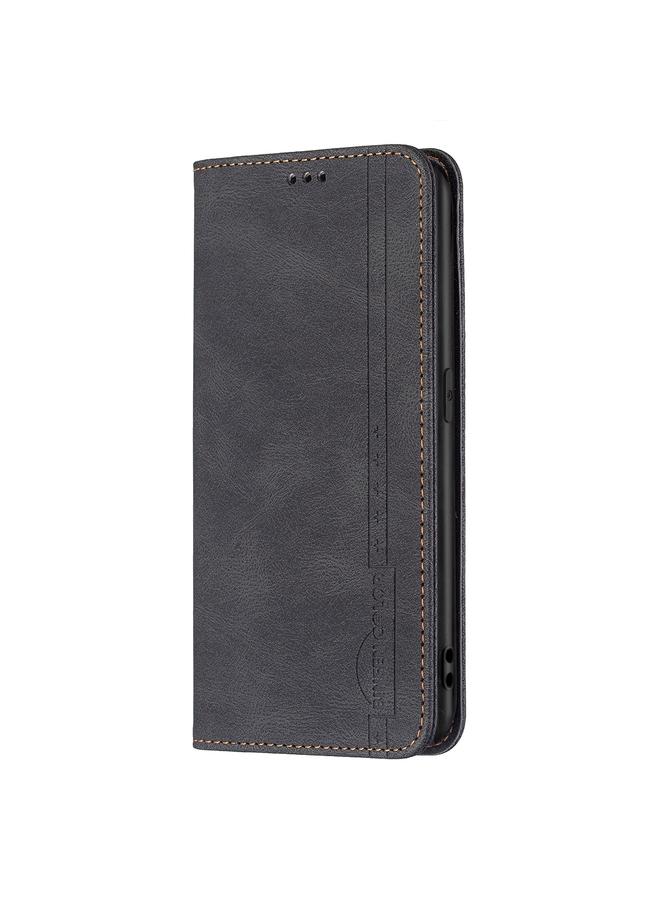 اس-توب جراب جلدي مضاد للسرقة مع حامل وفتحات للبطاقات لهاتف OPPO A74 4G / F19 4G مع حامل وفتحات للبطاقات ومحفظة - Image 2