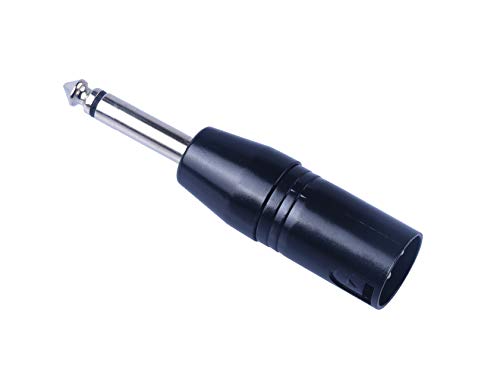 Devinal XLR Male to 1/4" Adapter Upgrade 6.35mm Mono to XLR Gender Changer, Quarter Inch TS to 3 PIN XLR Converter Audio Coupler Connector Metal Construction Mic Jack Plug (3 Pack) - Image 4