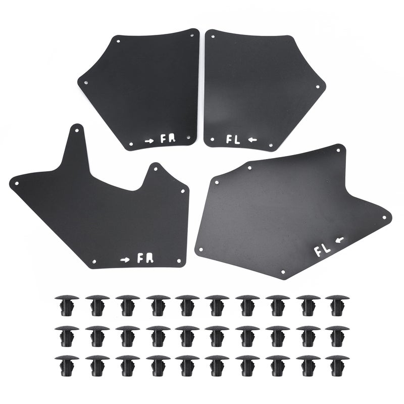 Splash Guards Fender Liner Shields with Clips Retaining Retainer for Toyota Tundra Sequoia 20072020 Replaces 537370C030 537360C030 537390C020 Mud Flaps Mudflaps Mudguards