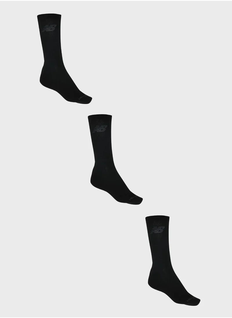 New Balance 3 Pack Cushioned Crew Socks