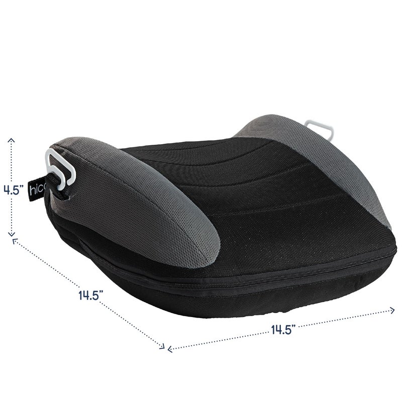 hiccapop UberBoost Inflatable Booster Car Seat  Blow up Narrow Backless Booster Car Seat for Travel  Portable Booster Seat for Toddlers Kids Child  BlackGray - Image 2