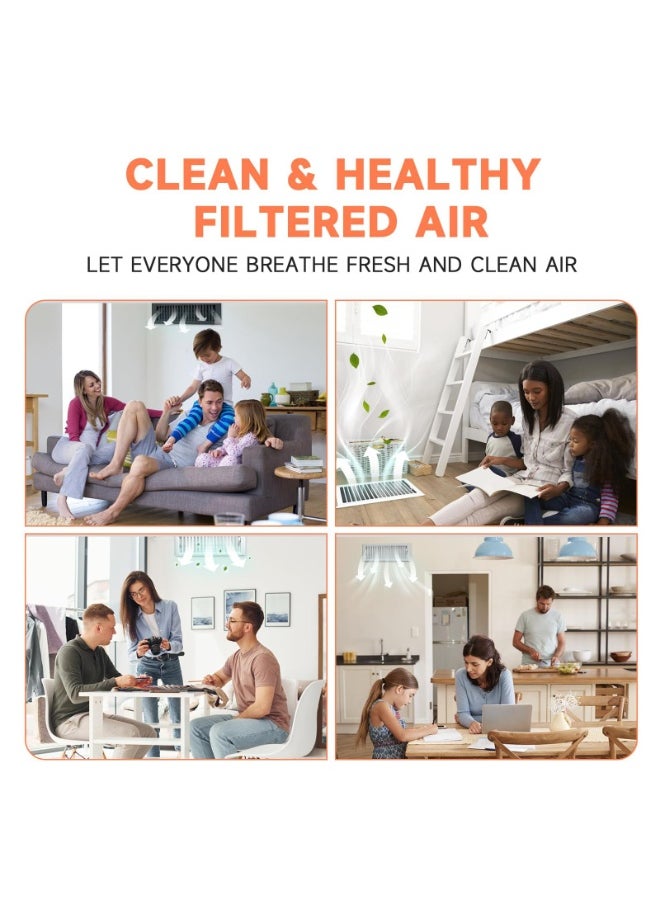 20 Pcs Air Vent Filters, 6" X 12" Activated Carbon for Home Floor Vent Filters Charcoal Vent Filter AC Vent Filter Floor Register Filters Home Vent Filters Register