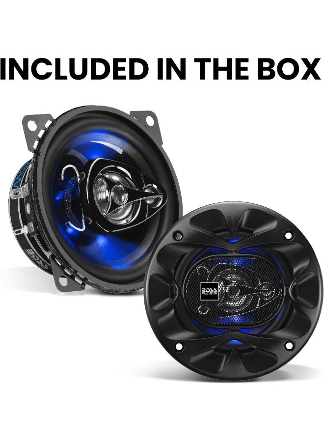 BOSS AUDIO SYSTEMS BOSS Audio Systems BE423 Rage Series 4 Inch Car Door Speakers - 225 Watts (Pair), 3 Way, Full Range, Tweeters, Coaxial  - Image 5