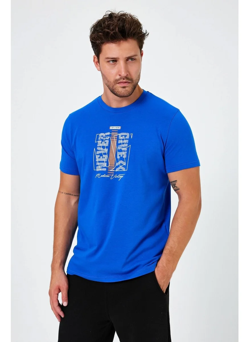 الكسندر جاردي Printed Regular Fit T-Shirt (E24-00213)