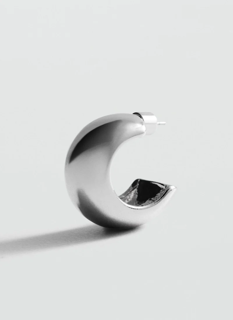 MANGO Volume Hoop Earrings