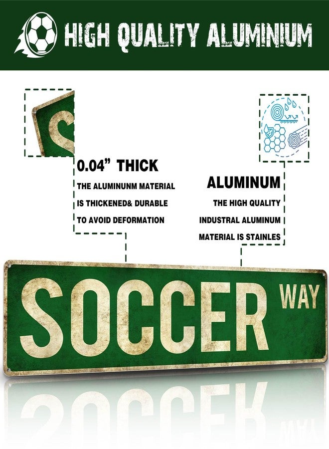Rasonus Soccer Gifts for Boys 8-12 Men Soccer Poster Wall Decor for Girls Room, Vintage Sports Decor Teen Boys Birthday Christmas Wall Art for Bedroom Man Cave - Image 3