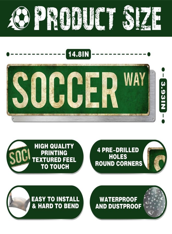 Rasonus Soccer Gifts for Boys 8-12 Men Soccer Poster Wall Decor for Girls Room, Vintage Sports Decor Teen Boys Birthday Christmas Wall Art for Bedroom Man Cave - Image 2