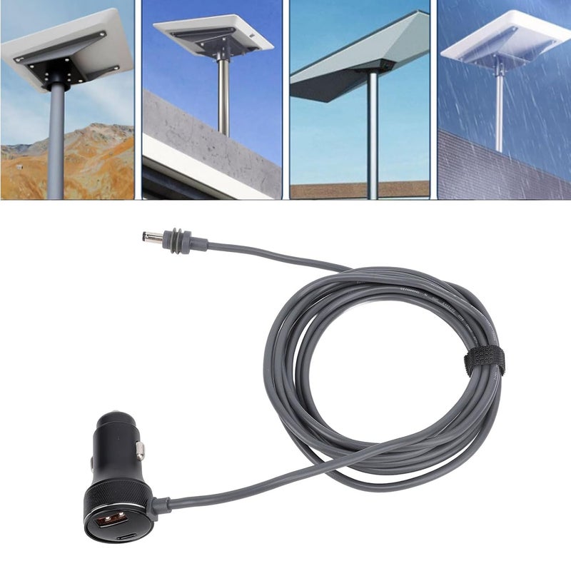 التوصيل متاح ويغطي المناطق النائية والبعيدة كابل شحن سيارة الأقمار الصناعية LICAEVEY بطول 9.8 قدم، كابل طاقة DC للسيارة 18AWG مع QC22.5W PD36W، كابل طاقة DC مقاوم للماء IP68 للشاحنات والحافلات والسفن - Image 5