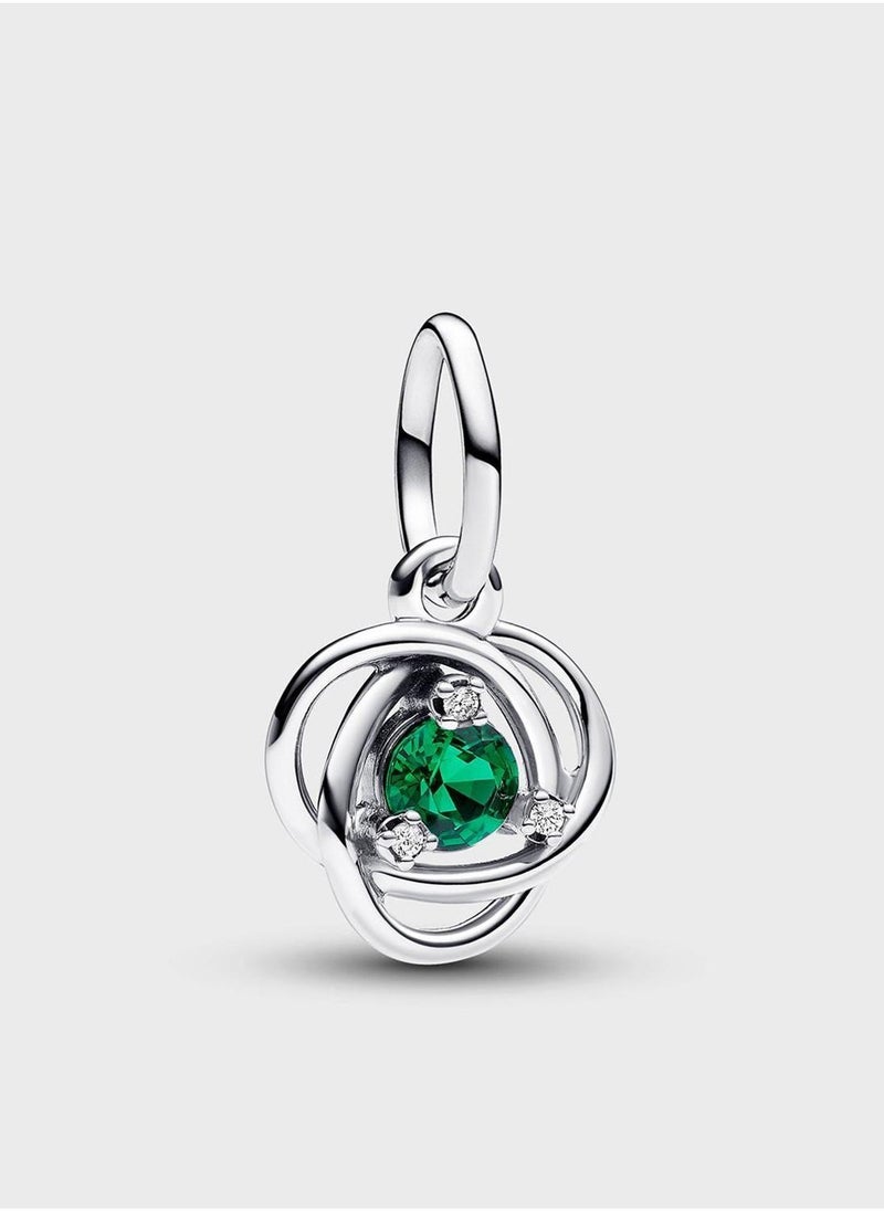 PANDORA Green Eternity Circle Dangle Charm  - Image 1
