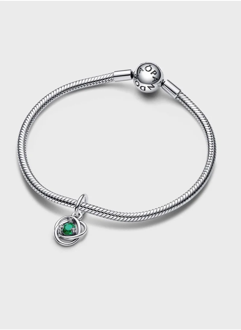 PANDORA Green Eternity Circle Dangle Charm
