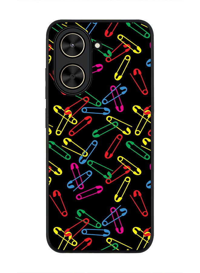 Stylizedd For Xiaomi Poco C71 / Redmi A5 4G Case,Slim fit Camera Protection, Shockproof Thin Phone cover  - Safety Pins