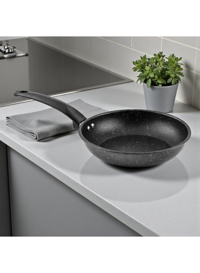Bister 7-Piece Carbon Steel Cookware Set with Granite Non-Stick Coating, Grey - Image 4