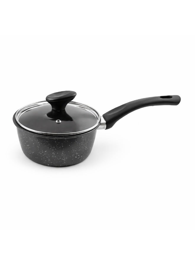 Bister 7-Piece Carbon Steel Cookware Set with Granite Non-Stick Coating, Grey - Image 5