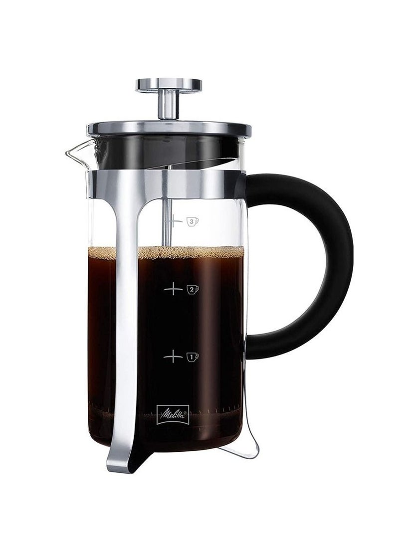 Melitta French Press Premium Coffee Maker, Stainless Steel, 350 ml (3 Cups) - Image 1