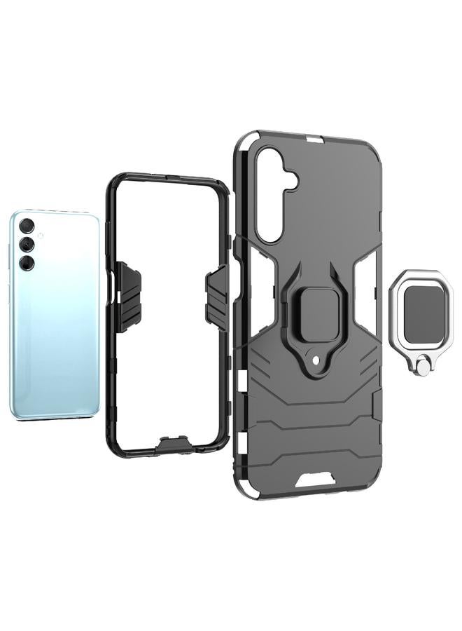 اس-توب جراب لهاتف Samsung Galaxy M14 PC + جراب هاتف مزود بحلقة مغناطيسية من مادة TPU - Image 4