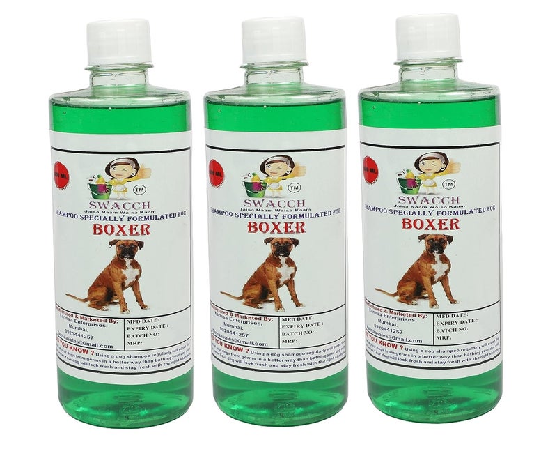 SWACCH Shampoo Specially FORMULATED for Boxer 500ML Pack of 3 NEEM ALOVERA - Image 2